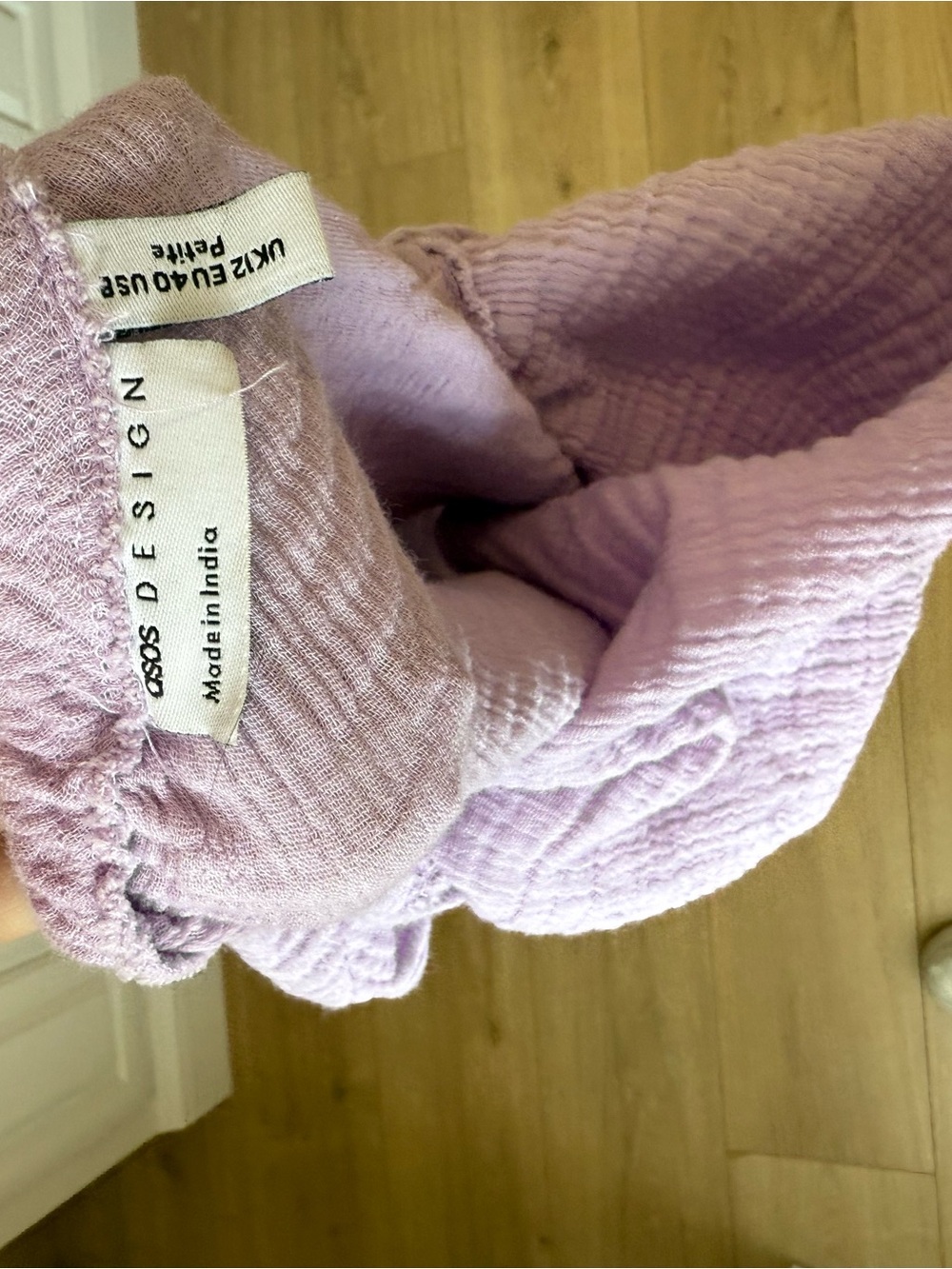 ASOS Lilac Ruched Mini Dress - Picture 4 of 4